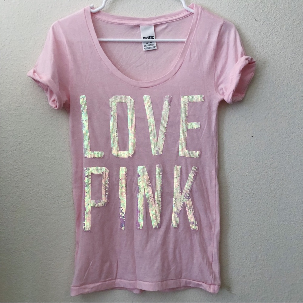 Victoria’s Secret Pink Sequin Tee